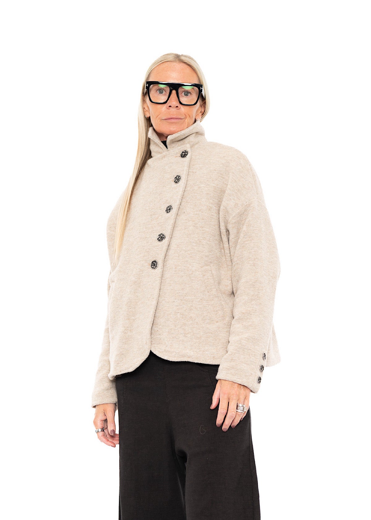 WOOL-BLEND BOXY JACKET