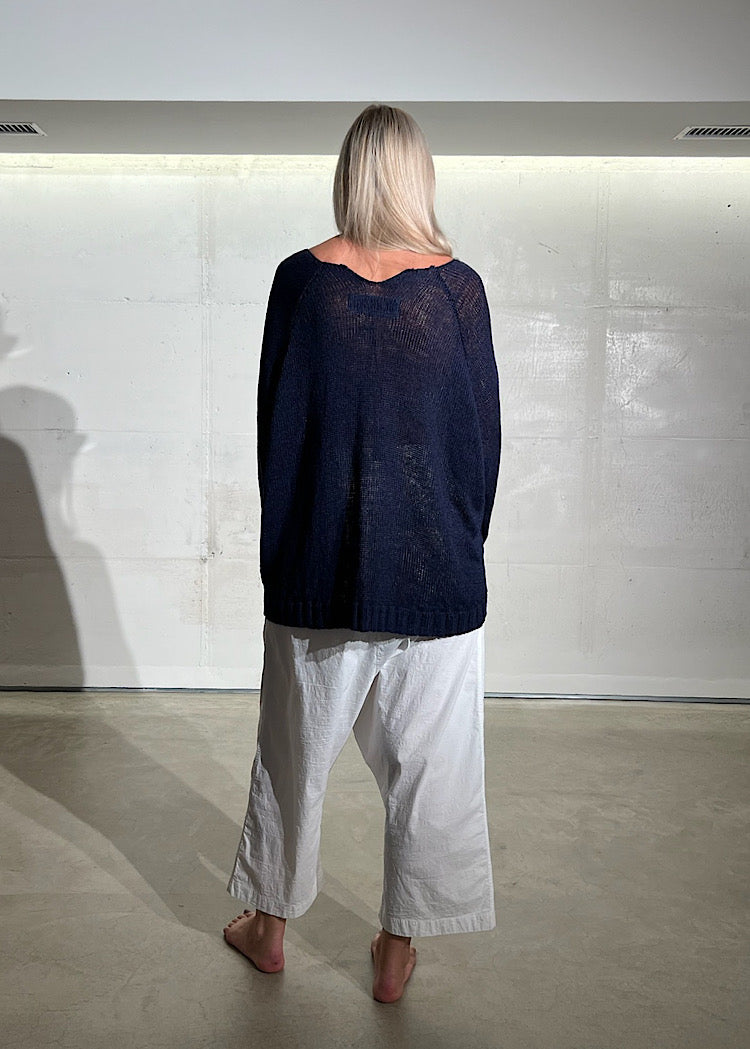 PRE-ORDER RUNDHOLZ DIP PULLOVER *GREIGE* (Shown in OCEAN)