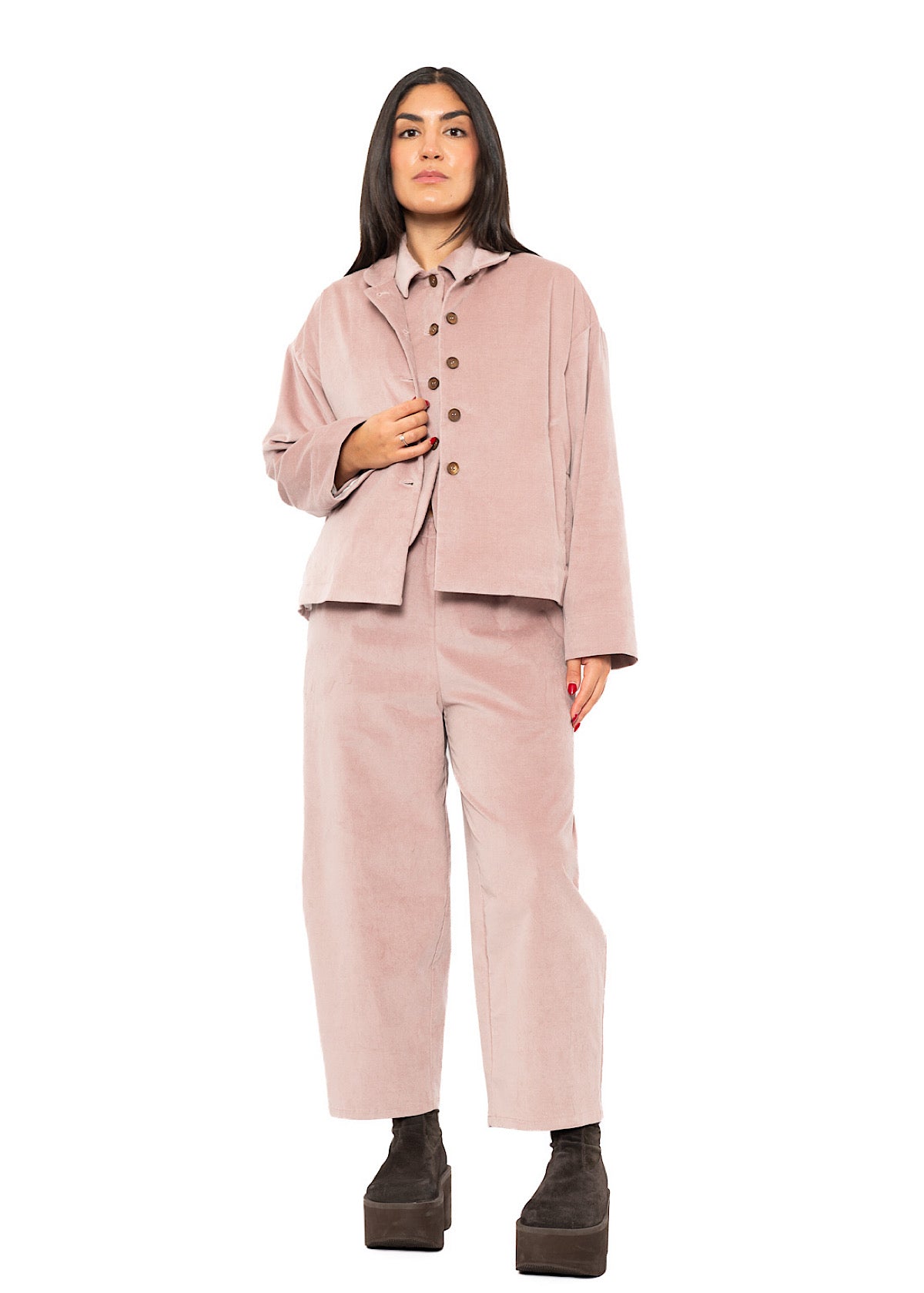 BOXY VELVET FLORA JACKET