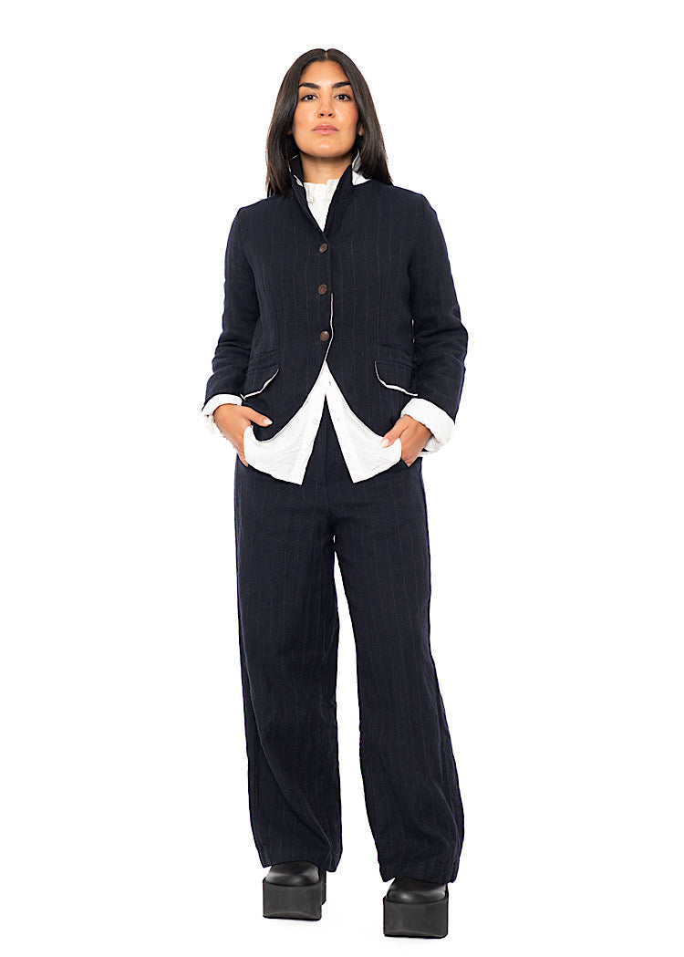 PINSTRIPE PAULETTE TROUSER