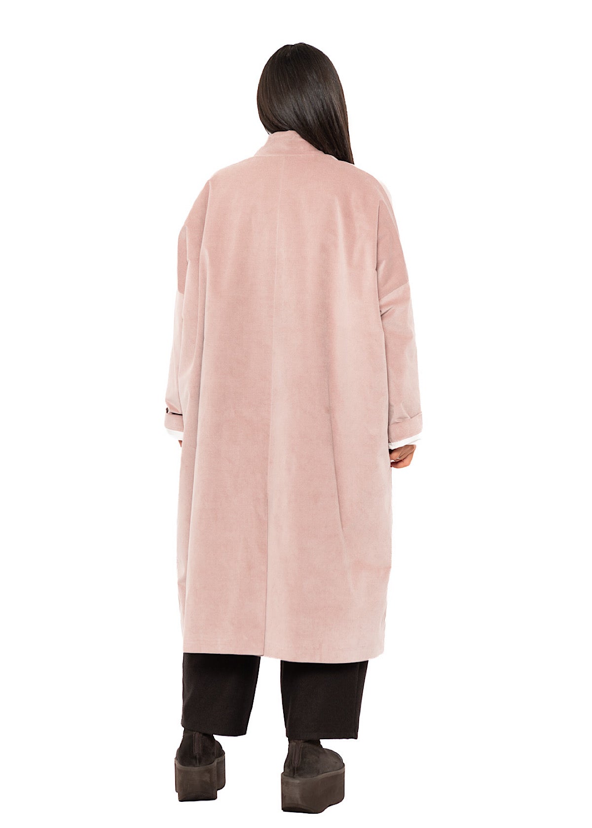 OVERSIZED VELVET ISA COAT