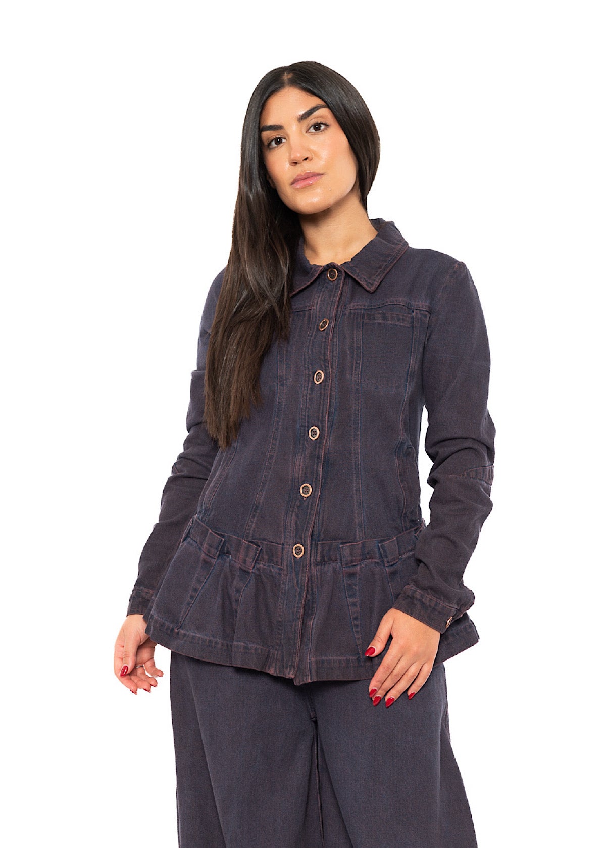 GARMENT-DYED DENIM JACKET