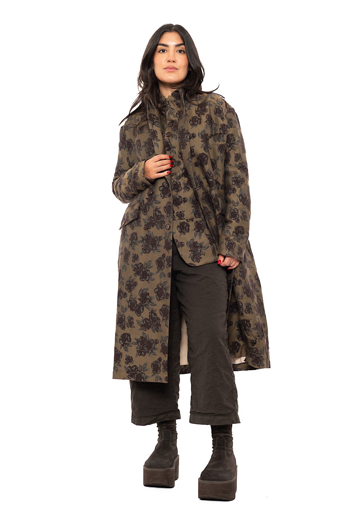 OVERSIZED HERITAGE FLORAL COAT