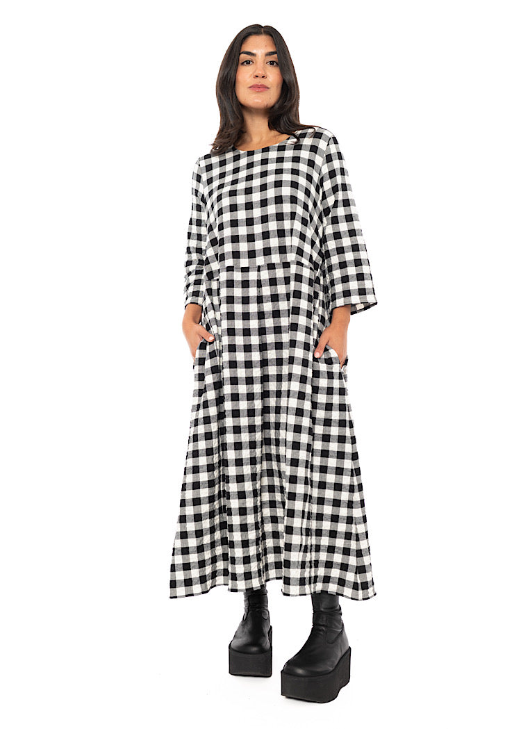 CHECKED REISHI DRESS