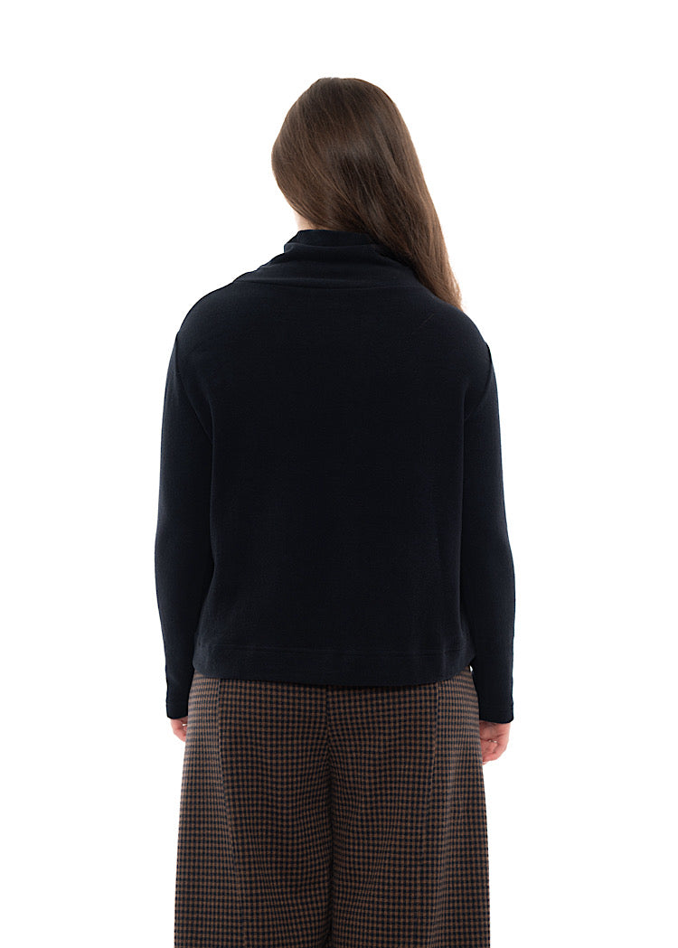 COTTON-FLEECE LYDIA PULLOVER