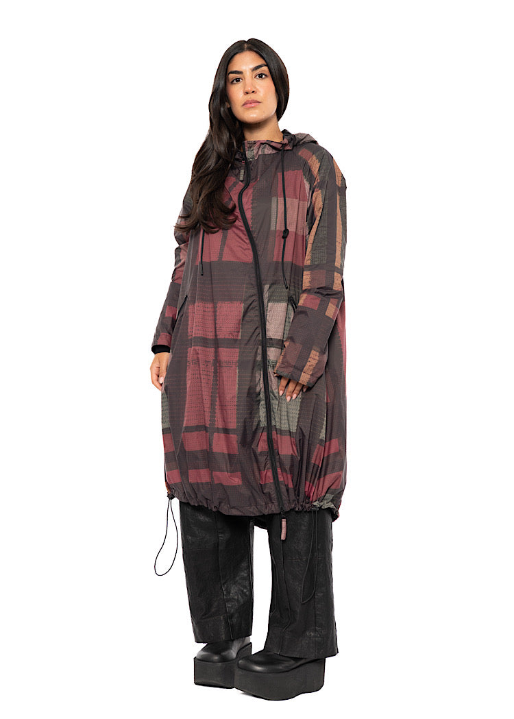 HERITAGE CHECK TECHNICAL RAIN COAT