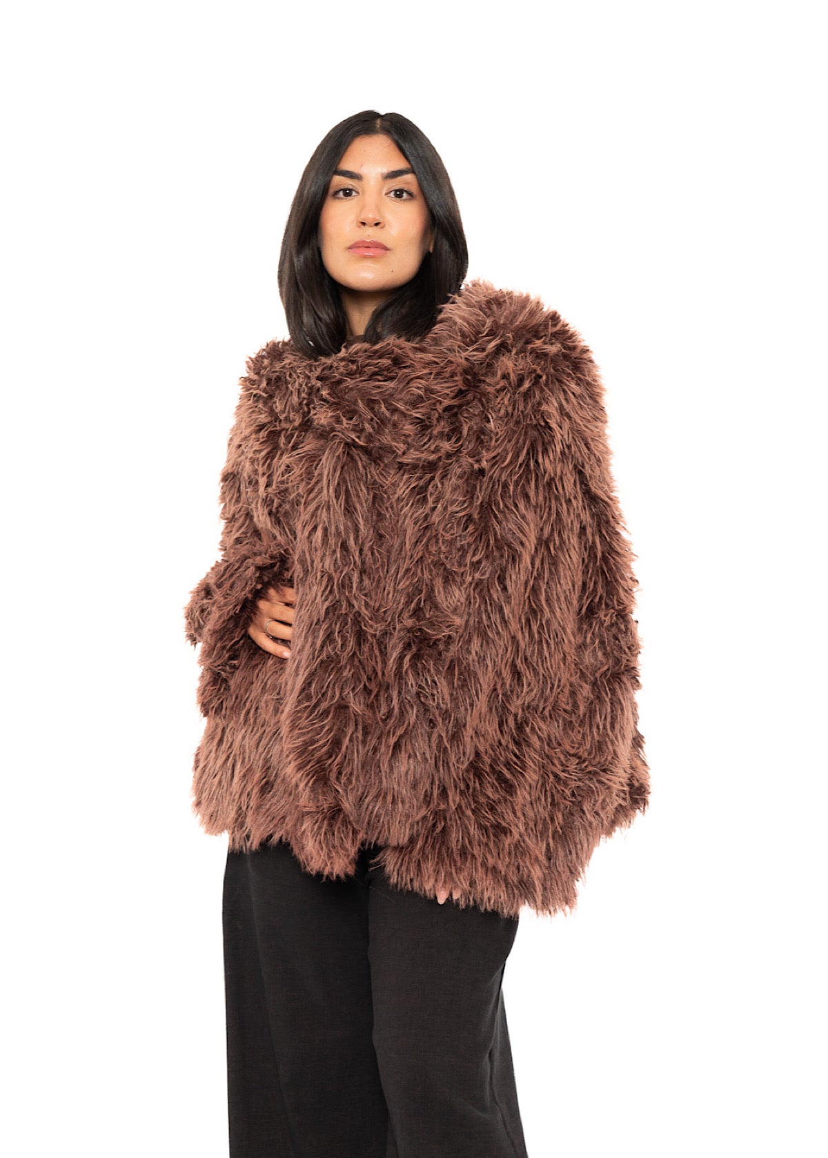 OVERSIZED FAUX FUR JACKET