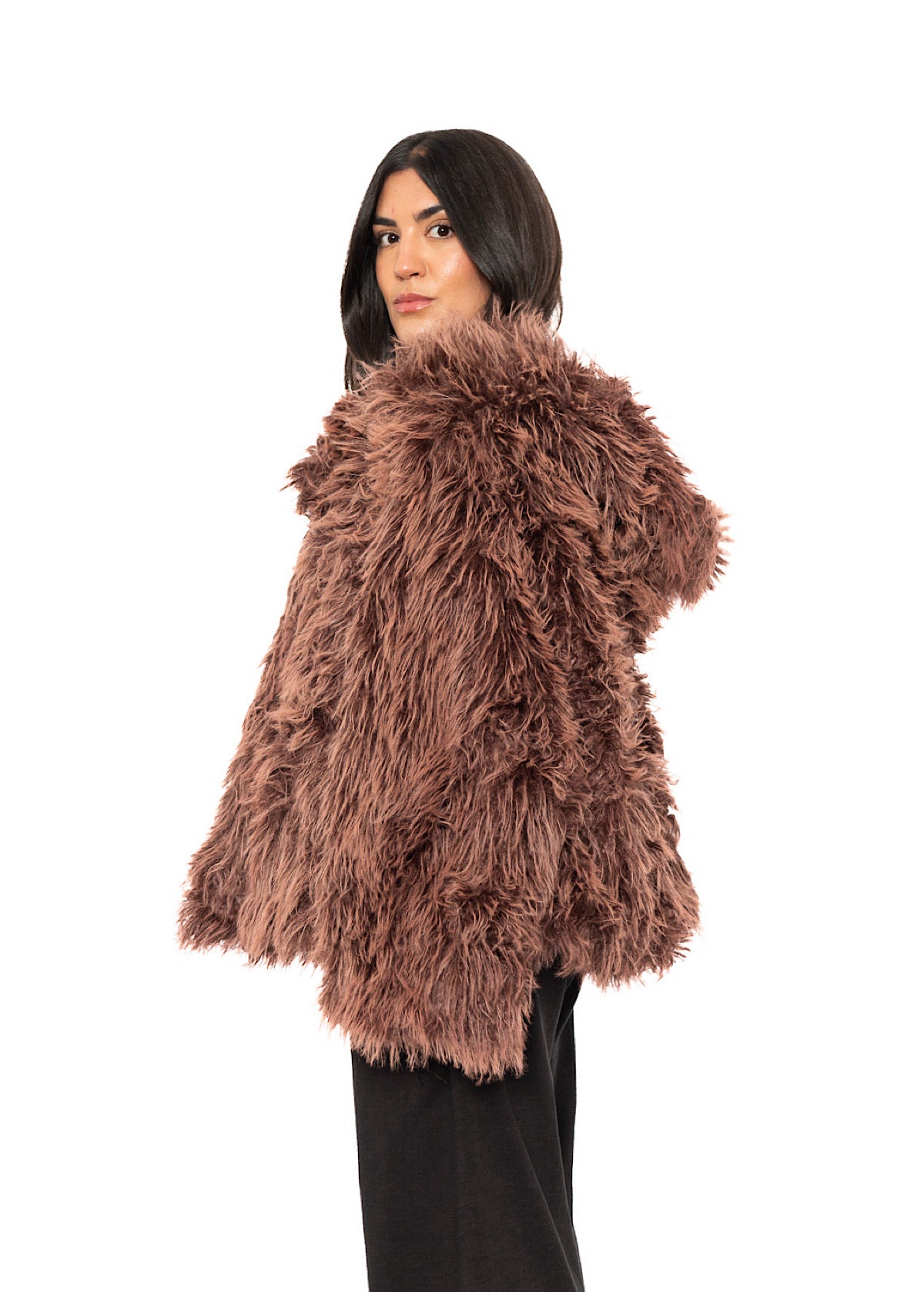 OVERSIZED FAUX FUR JACKET