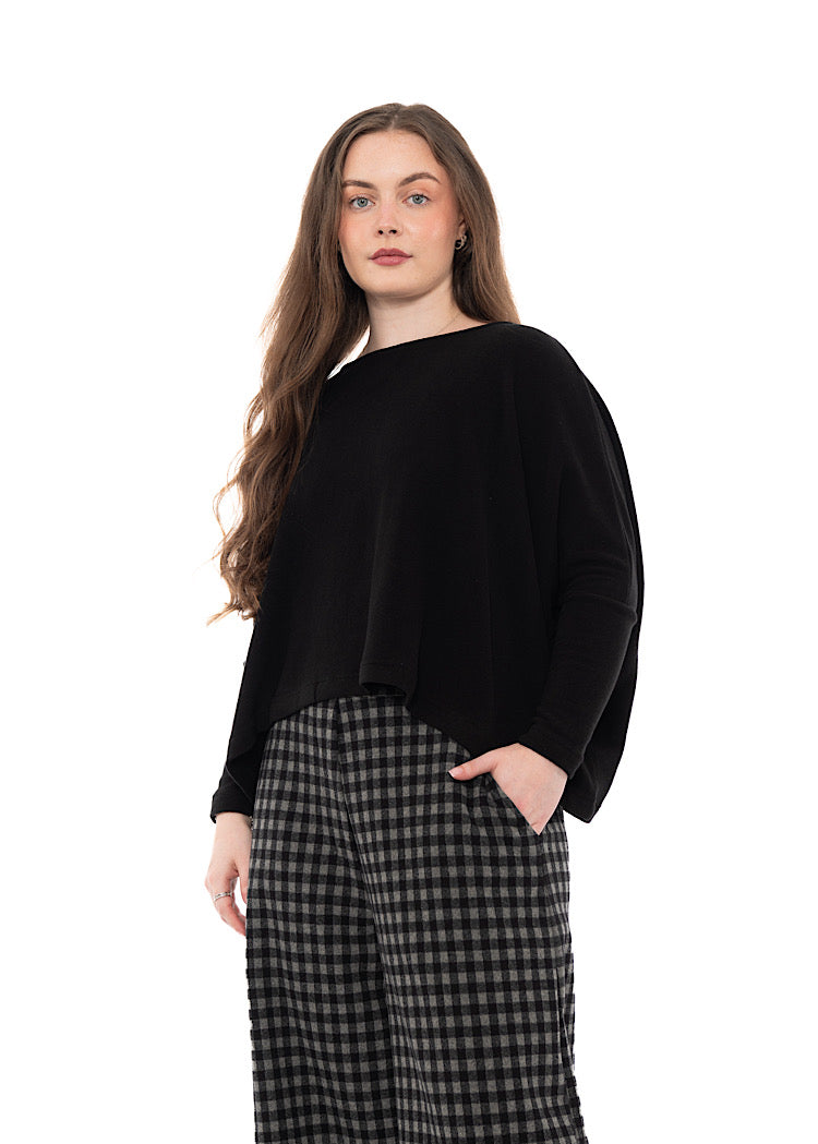 SIGNATURE COTTON-FLEECE KIRA PULLOVER