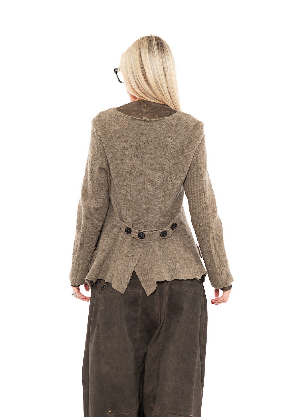 RUNDHOLZ DIP KNITTED CARDIGAN