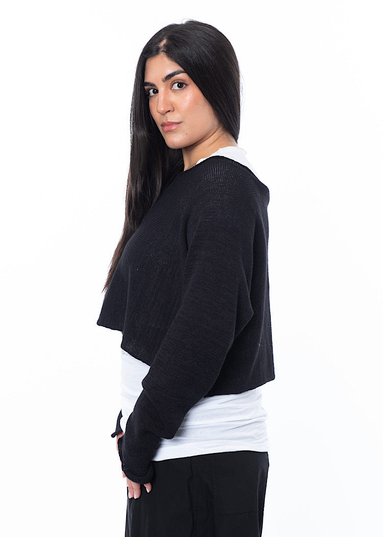 RUNDHOLZ BLACK LABEL CROPPED PULLOVER