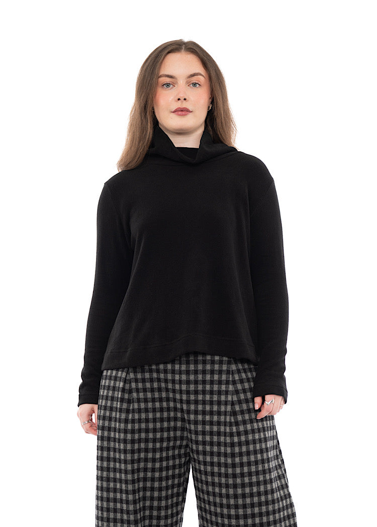 COTTON-FLEECE LYDIA PULLOVER