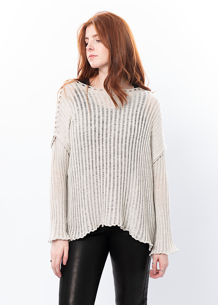 SORT AARHUS KNITTED PULLOVER