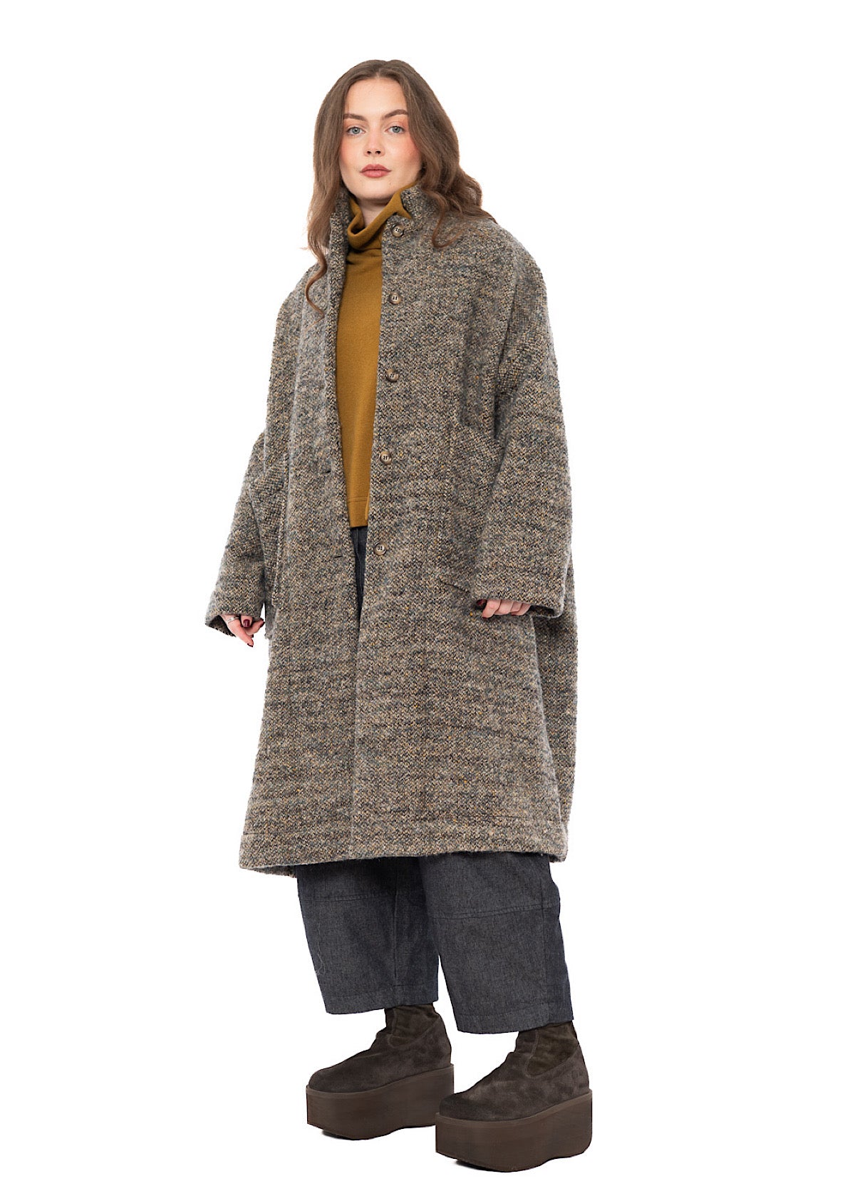 TEXTURED MÉLANGE HANNAH COAT
