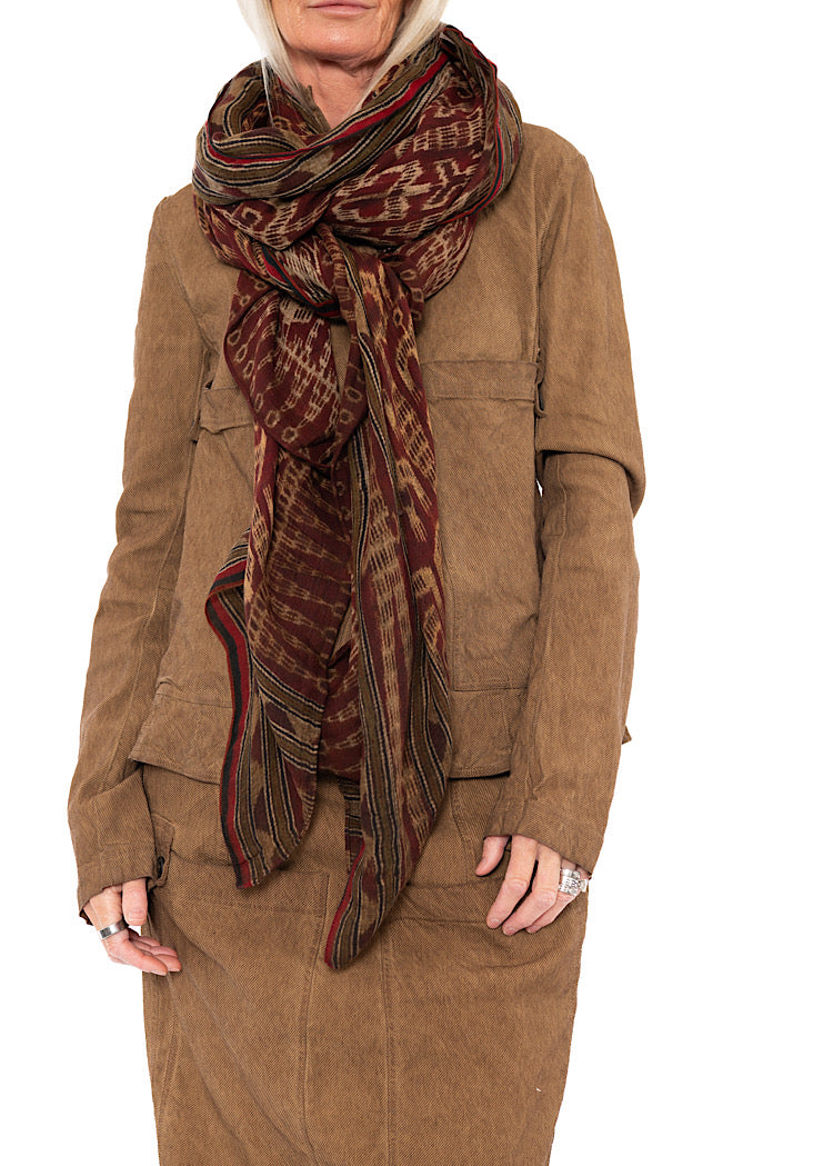 PRINTED MODAL-WOOL SCARF
