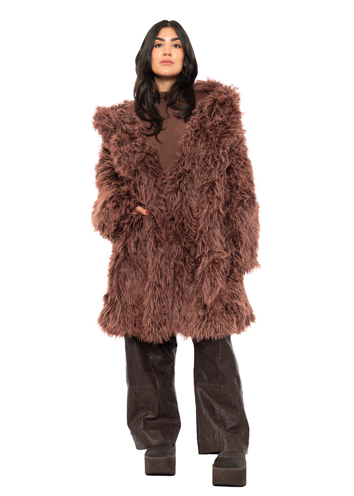 STATEMENT FAUX FUR COAT