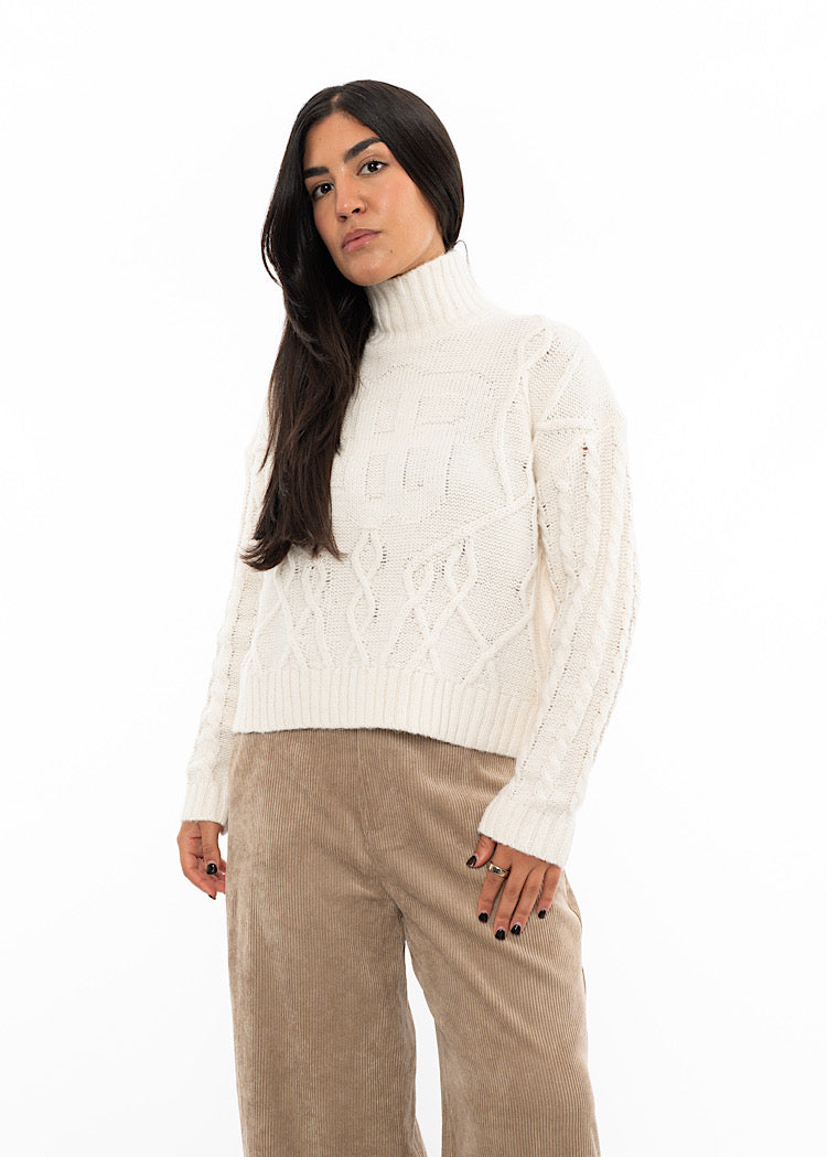 MUNTHE LOGANBERRY KNITTED PULLOVER