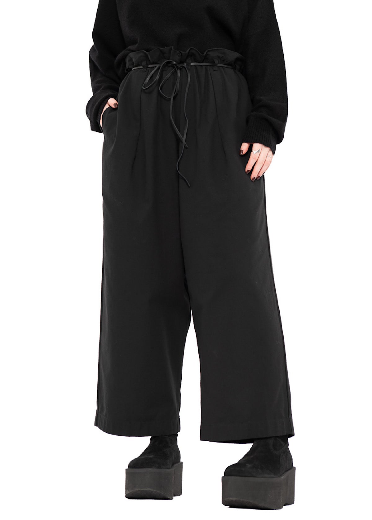 STRAIGHT LEG COTTON TROUSER