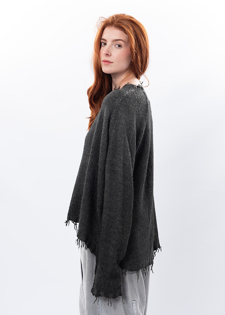 RUNDHOLZ DIP KNITTED PULLOVER