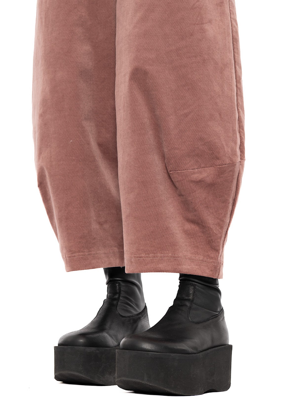 STRETCH-VELVET BALLOON TROUSER