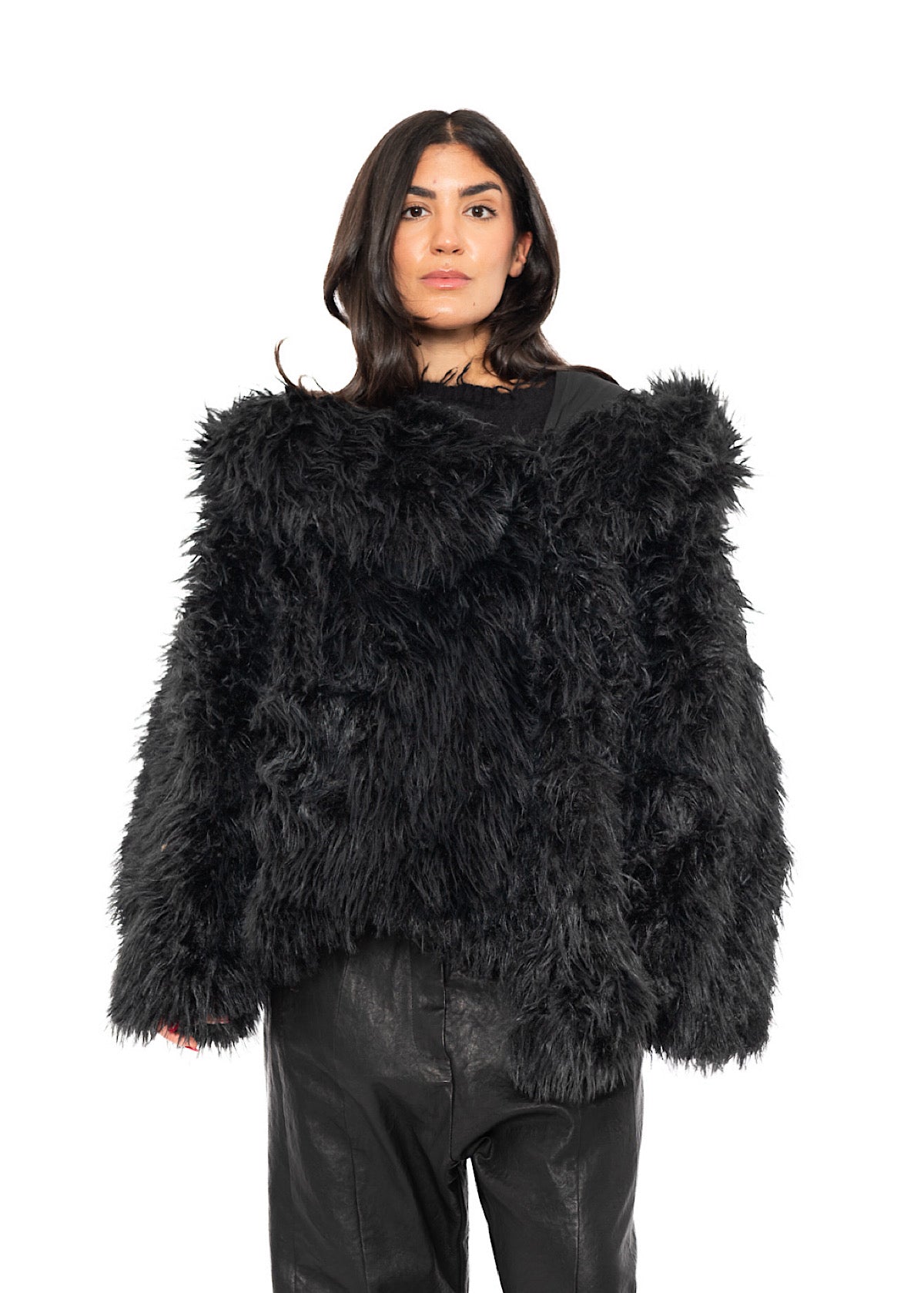 OVERSIZED FAUX FUR JACKET