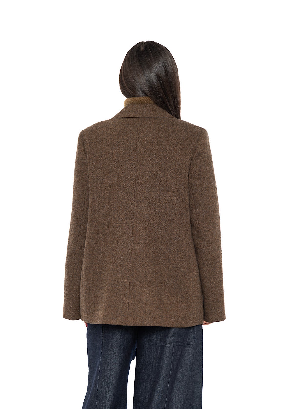 RELAXED HERRINGBONE BLAZER