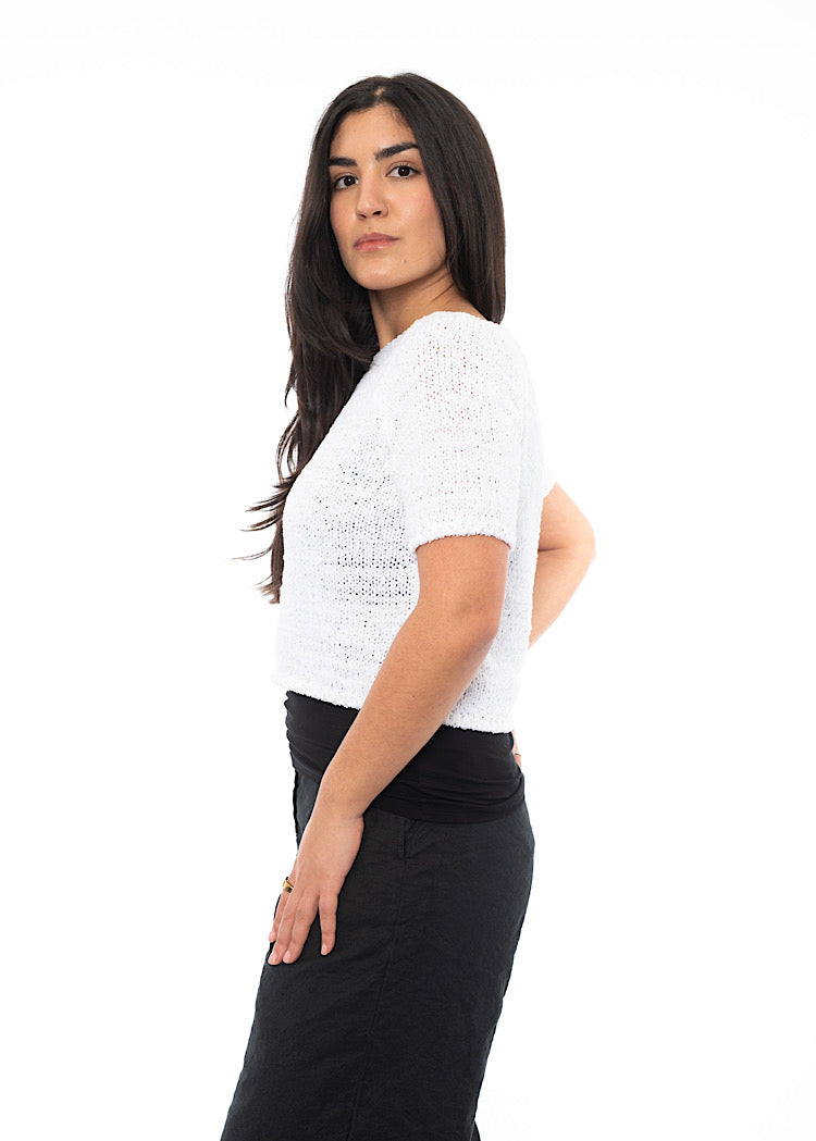 SARAH PACINI CROPPED PULLOVER