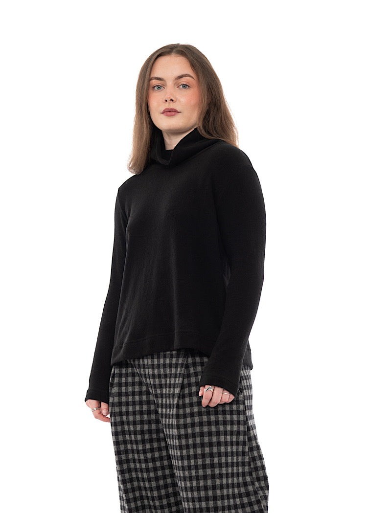 COTTON-FLEECE LYDIA PULLOVER