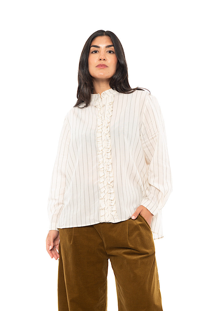 PINSTRIPE AMELIA L SHIRT