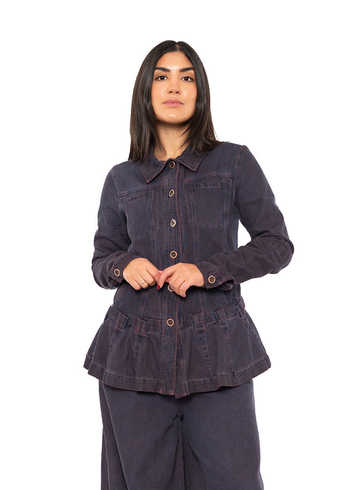 GARMENT-DYED DENIM JACKET