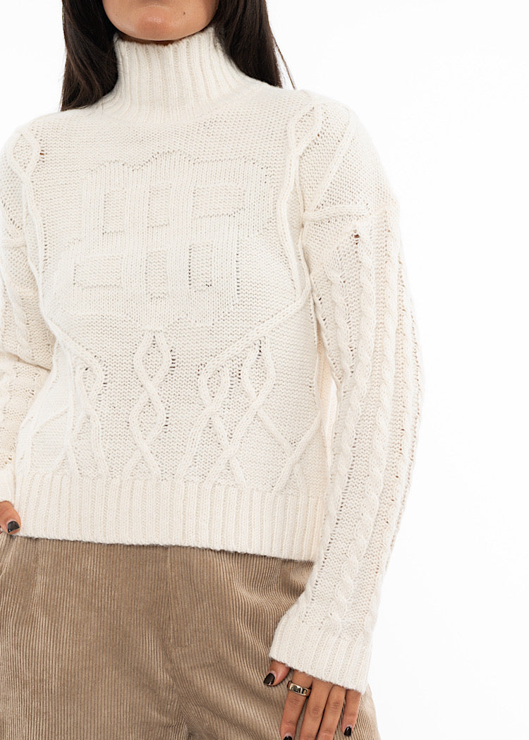 MUNTHE LOGANBERRY KNITTED PULLOVER