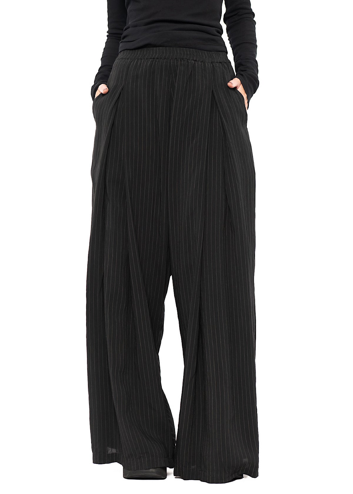 FLUID PINSTRIPE PALAZZO TROUSER