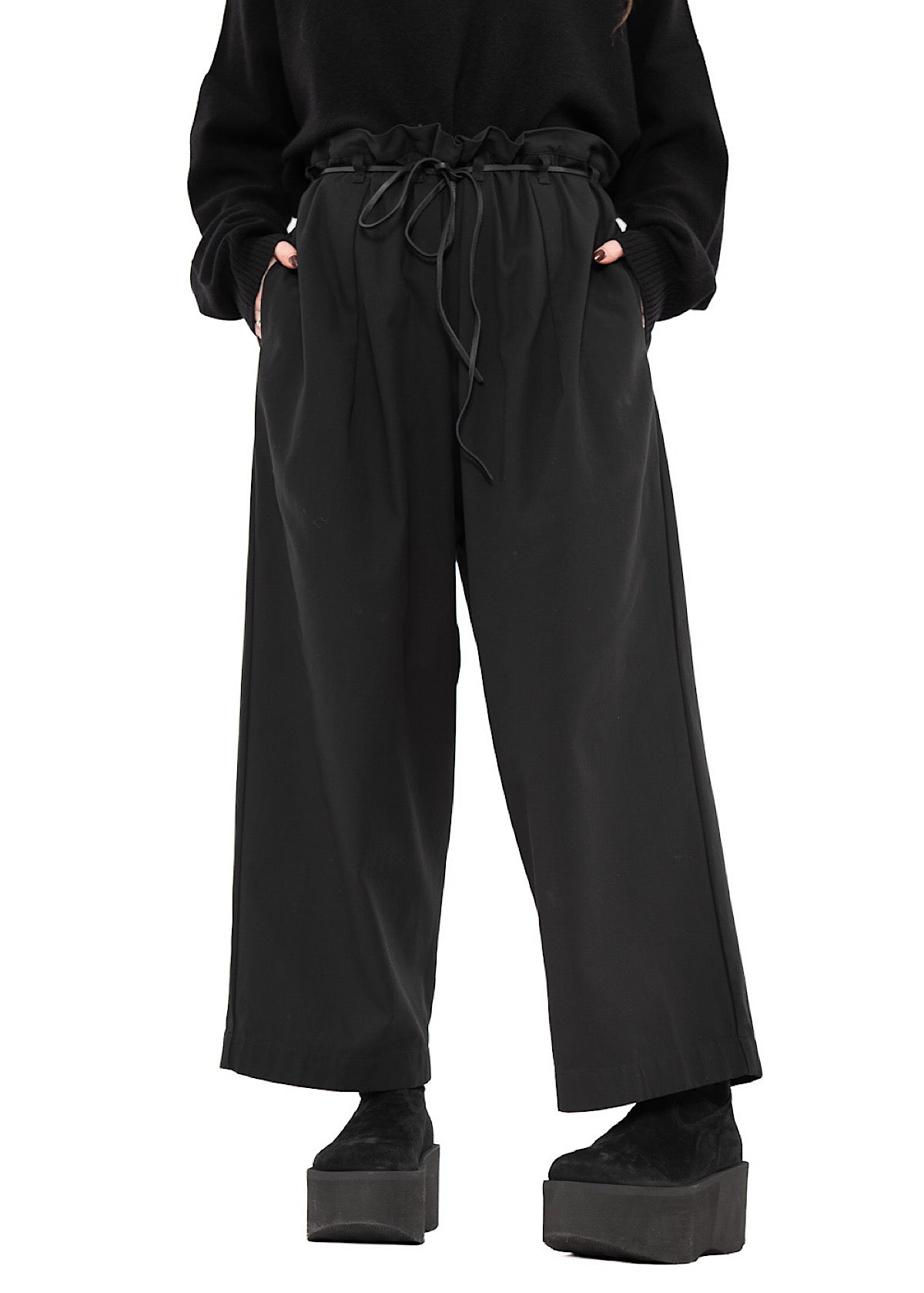 STRAIGHT LEG COTTON TROUSER
