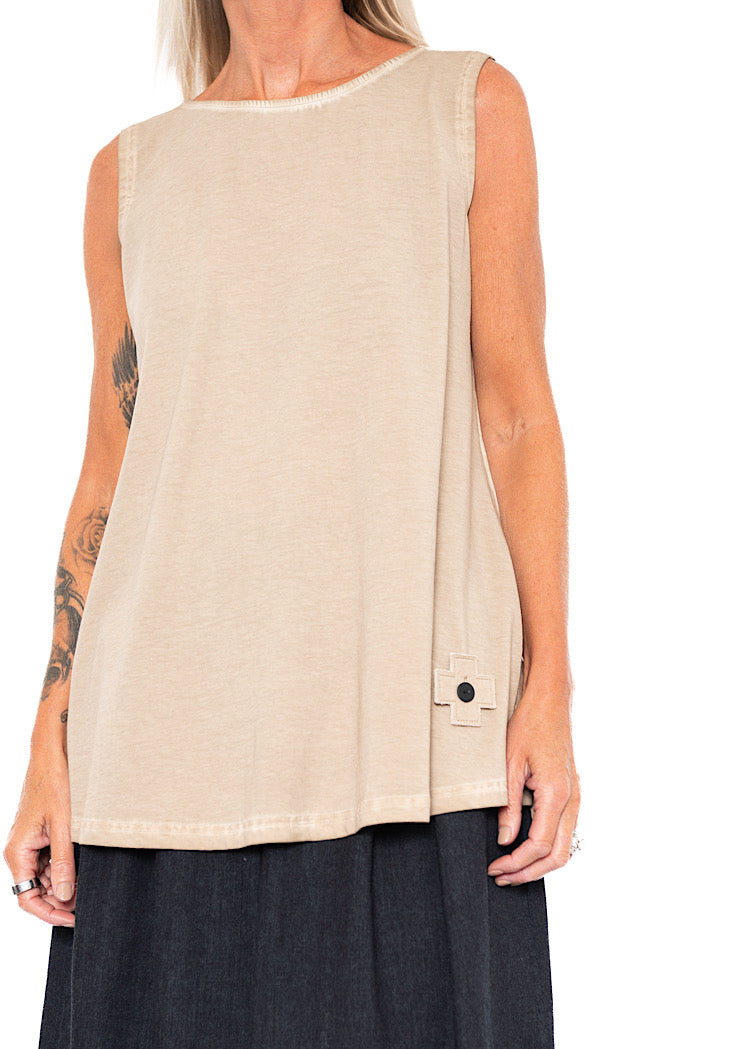 SLEEVELESS A-LINE TOP