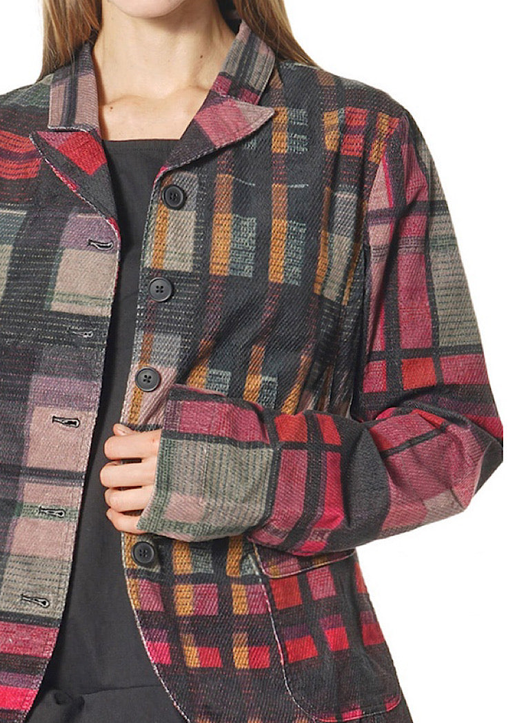 HERITAGE CHECK TAILORED JACKET