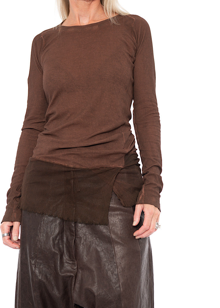 SIGNATURE NETTED HEM T-SHIRT