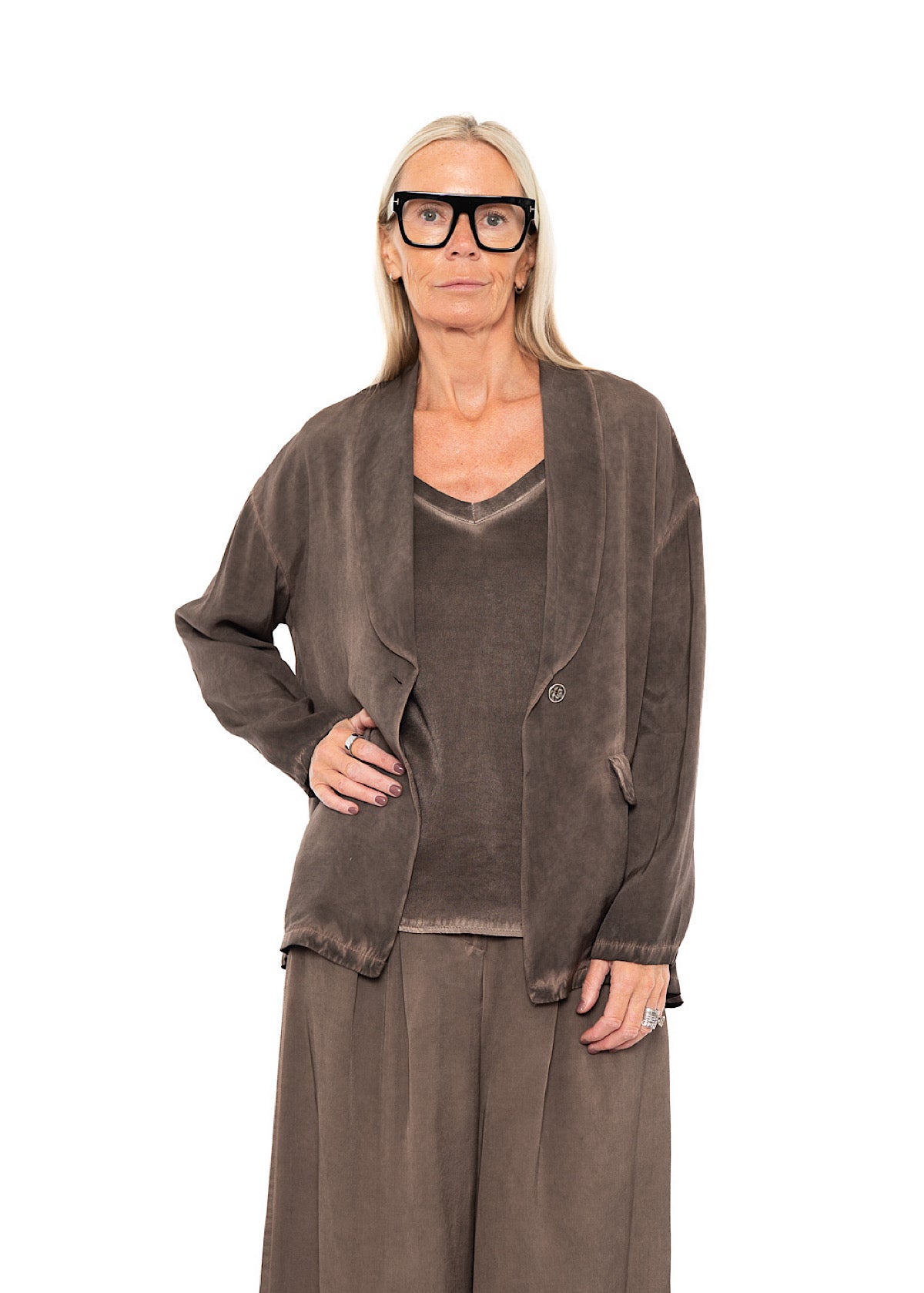 RELAXED VISCOSE-MIX JACKET