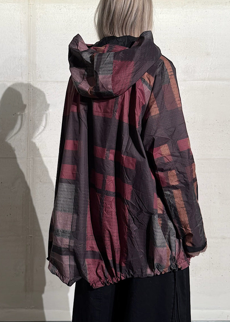 TECHNICAL RAIN JACKET *BLACK* (Shown in CHECK MULTICOLOUR)