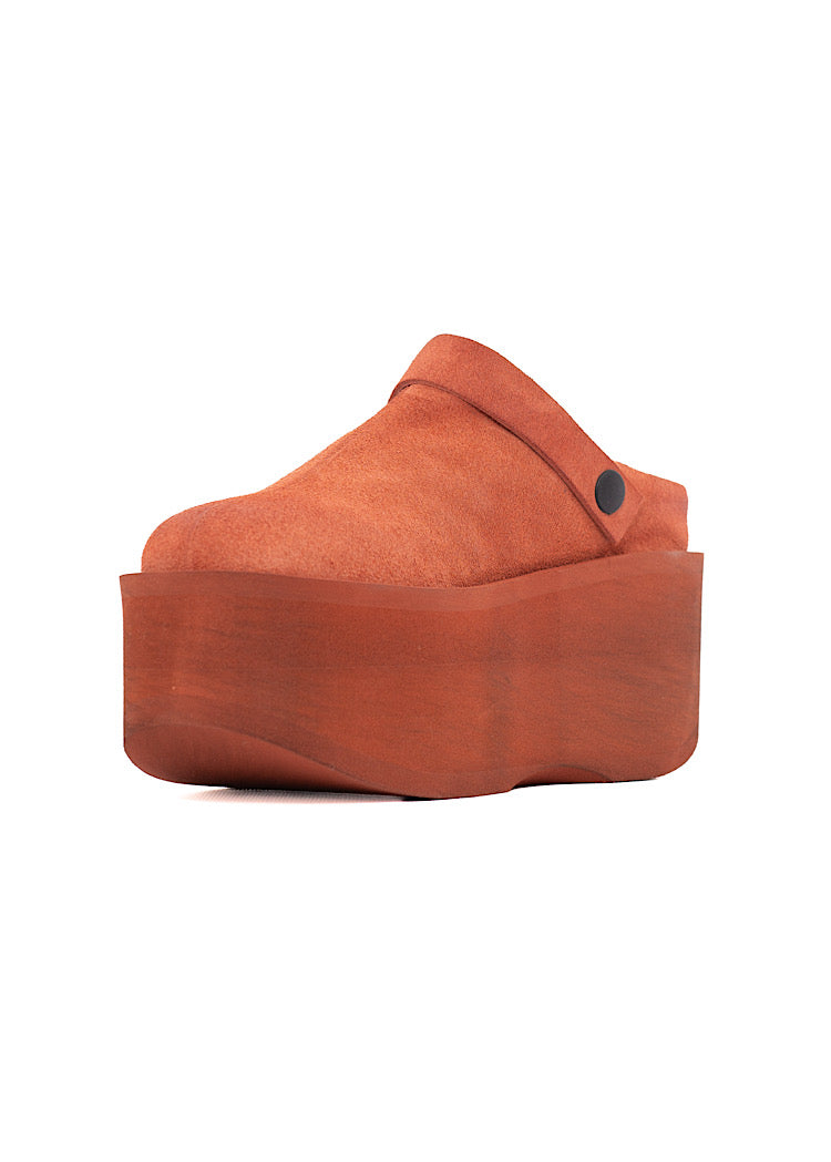 SUEDE PLATFORM CLOG