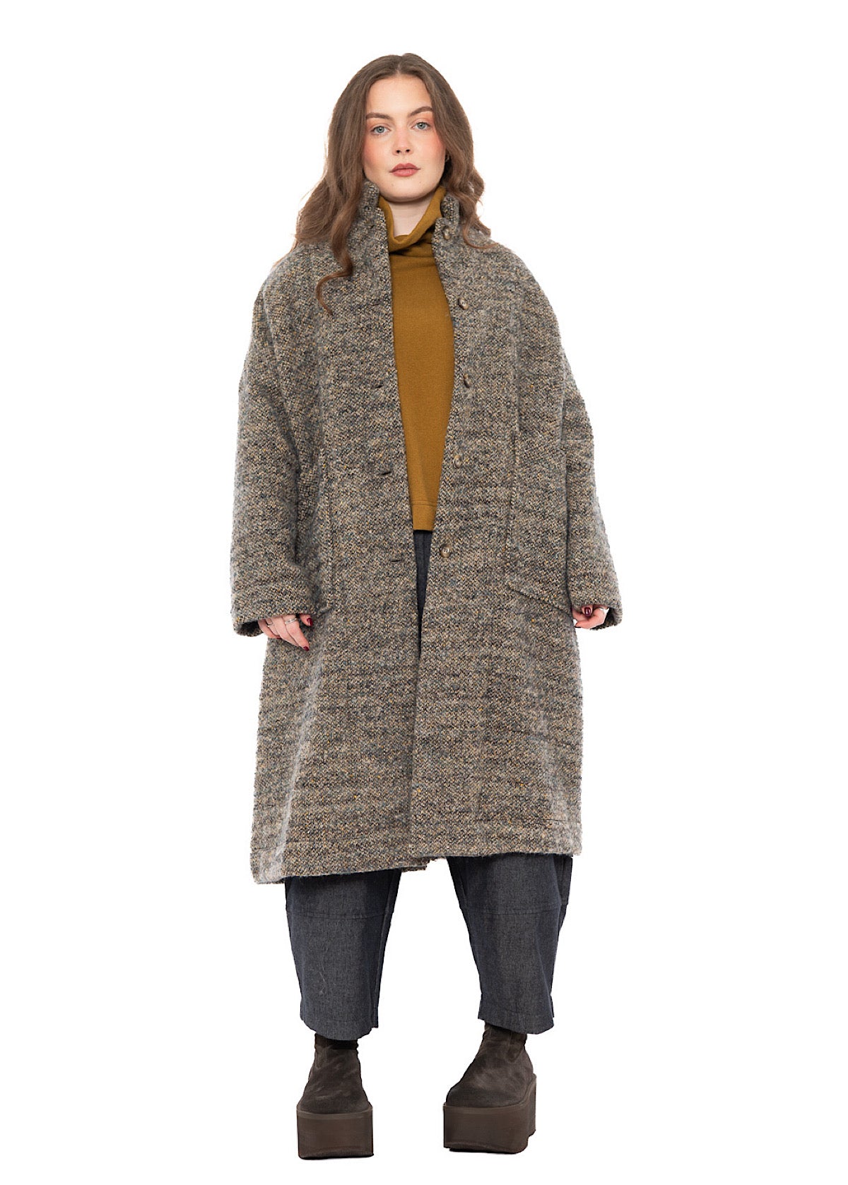 TEXTURED MÉLANGE HANNAH COAT