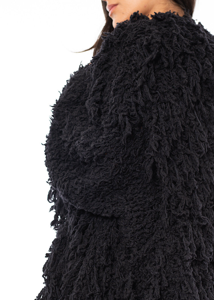 TEXTURED WOOL BLEND GILET