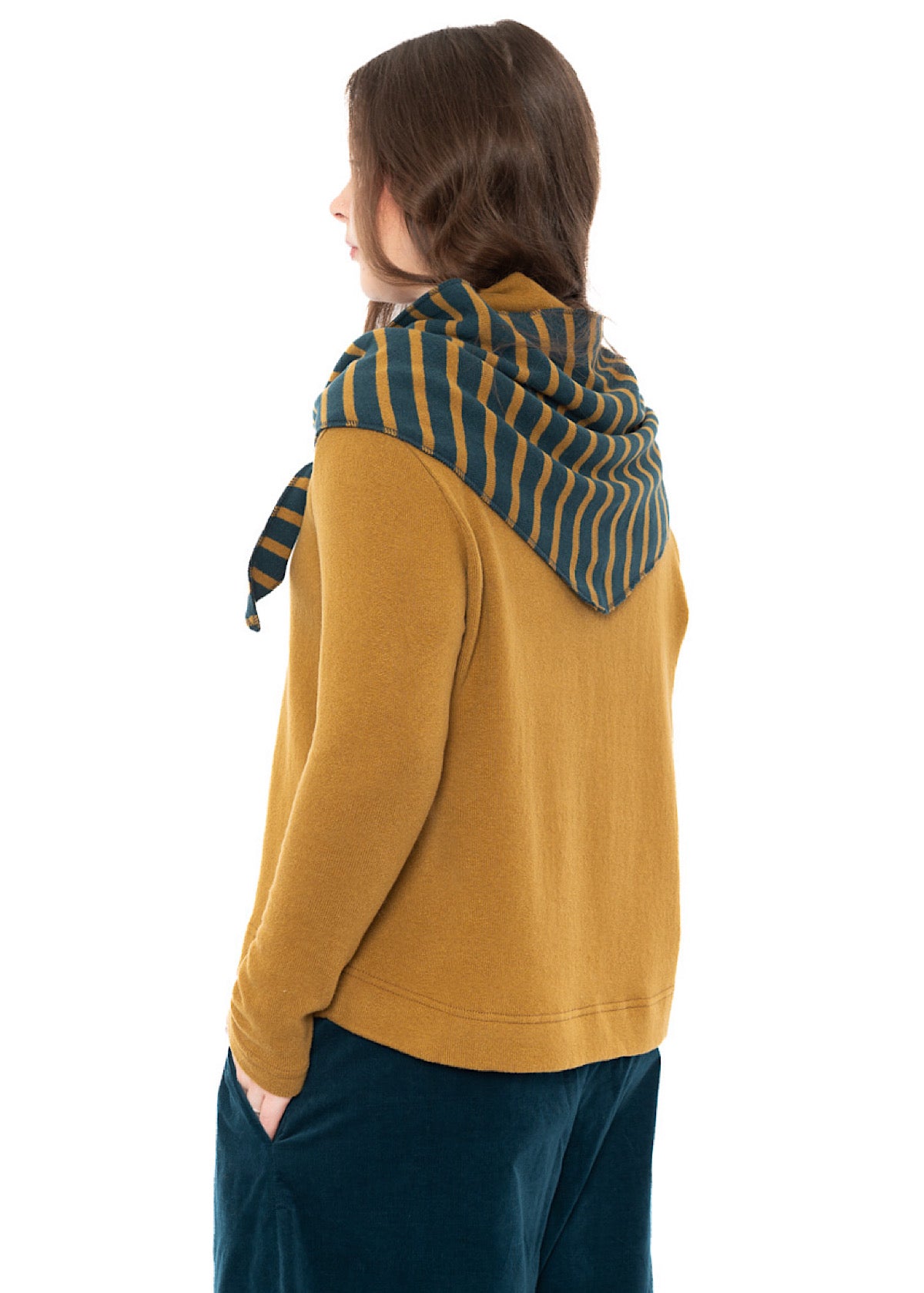 WIDE-STRIPE TRIANGLE TIPPY NECKERCHIEF