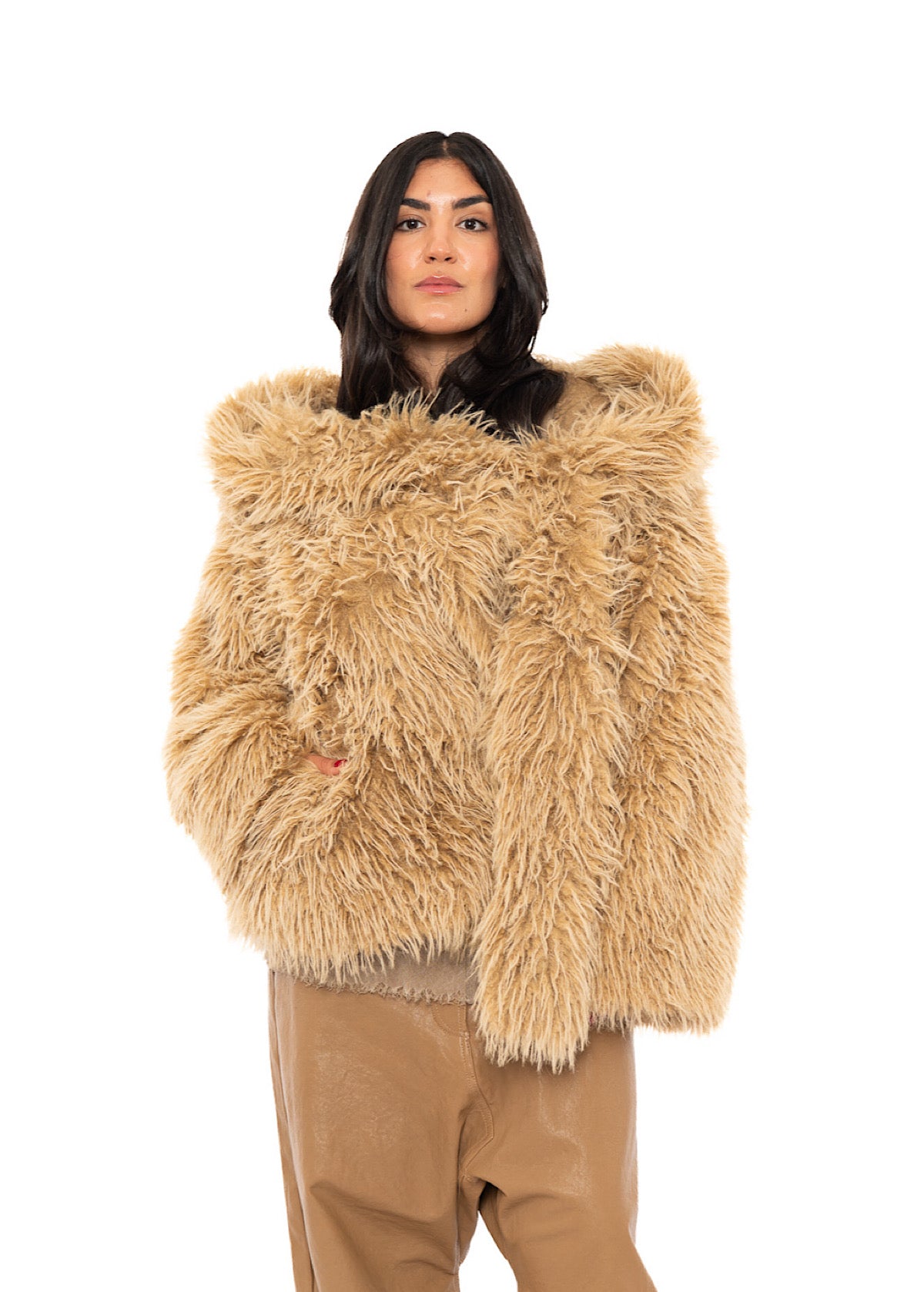 OVERSIZED FAUX FUR JACKET