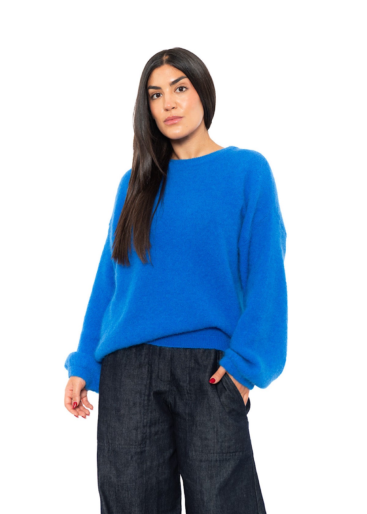 RELAXED ALPACA-MIX PULLOVER
