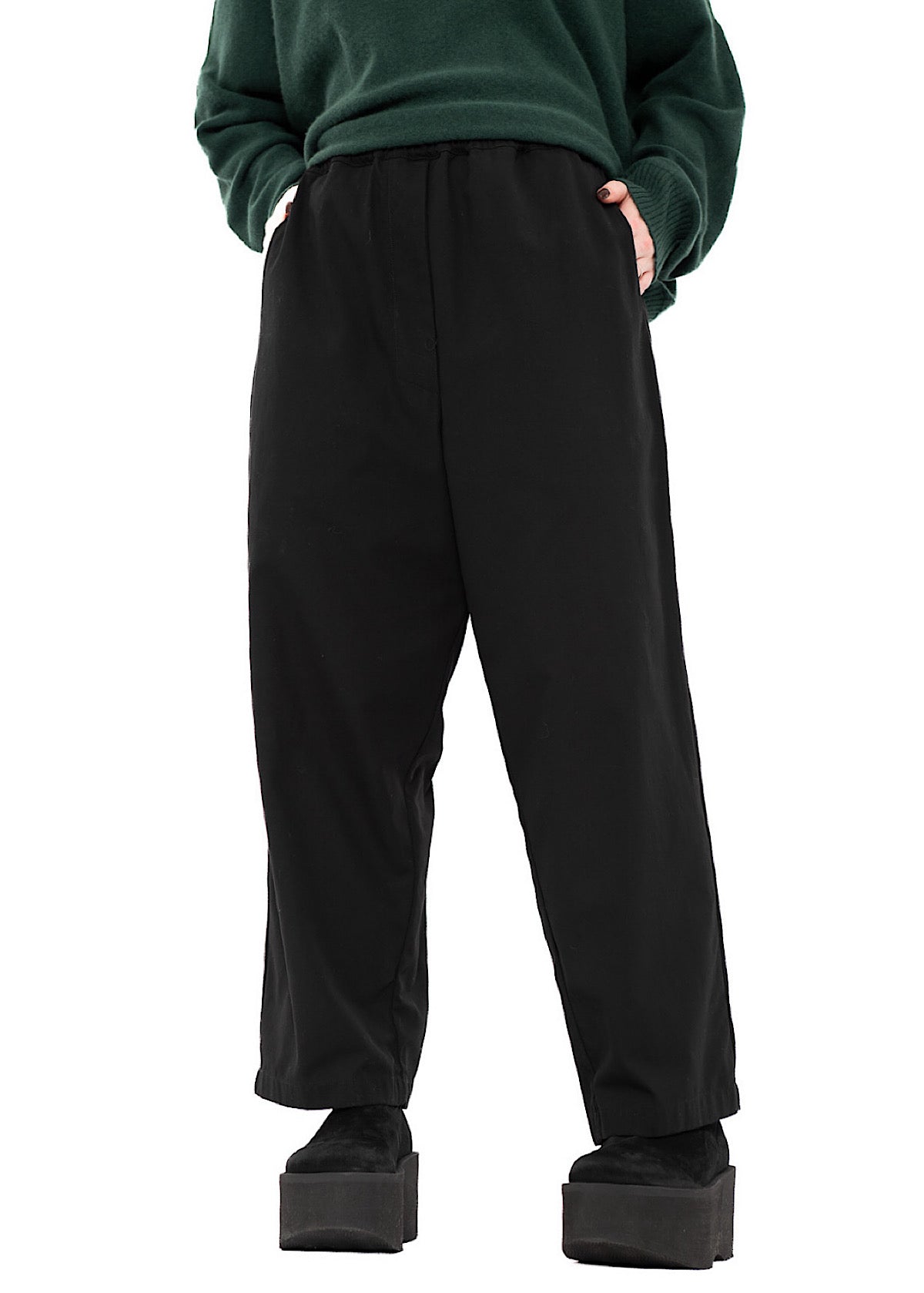 TAPERED COTTON TROUSER