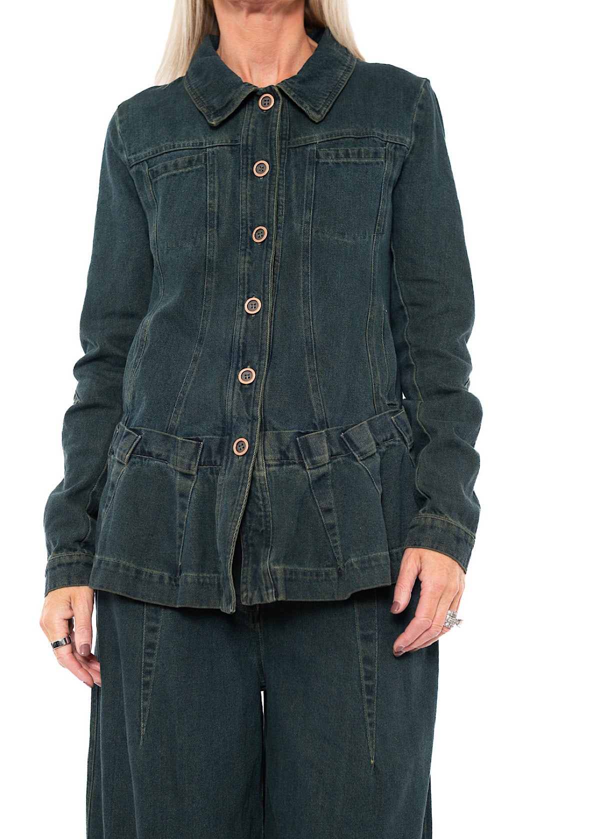 GARMENT-DYED DENIM JACKET