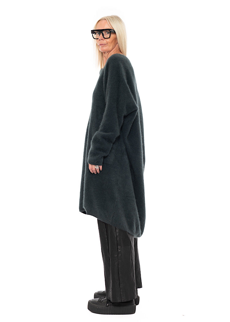 SIGNATURE RACCOON HAIR KNITTED TUNIC