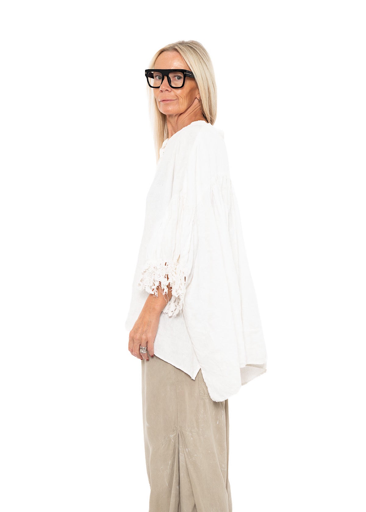 RUNDHOLZ DIP BLOUSE