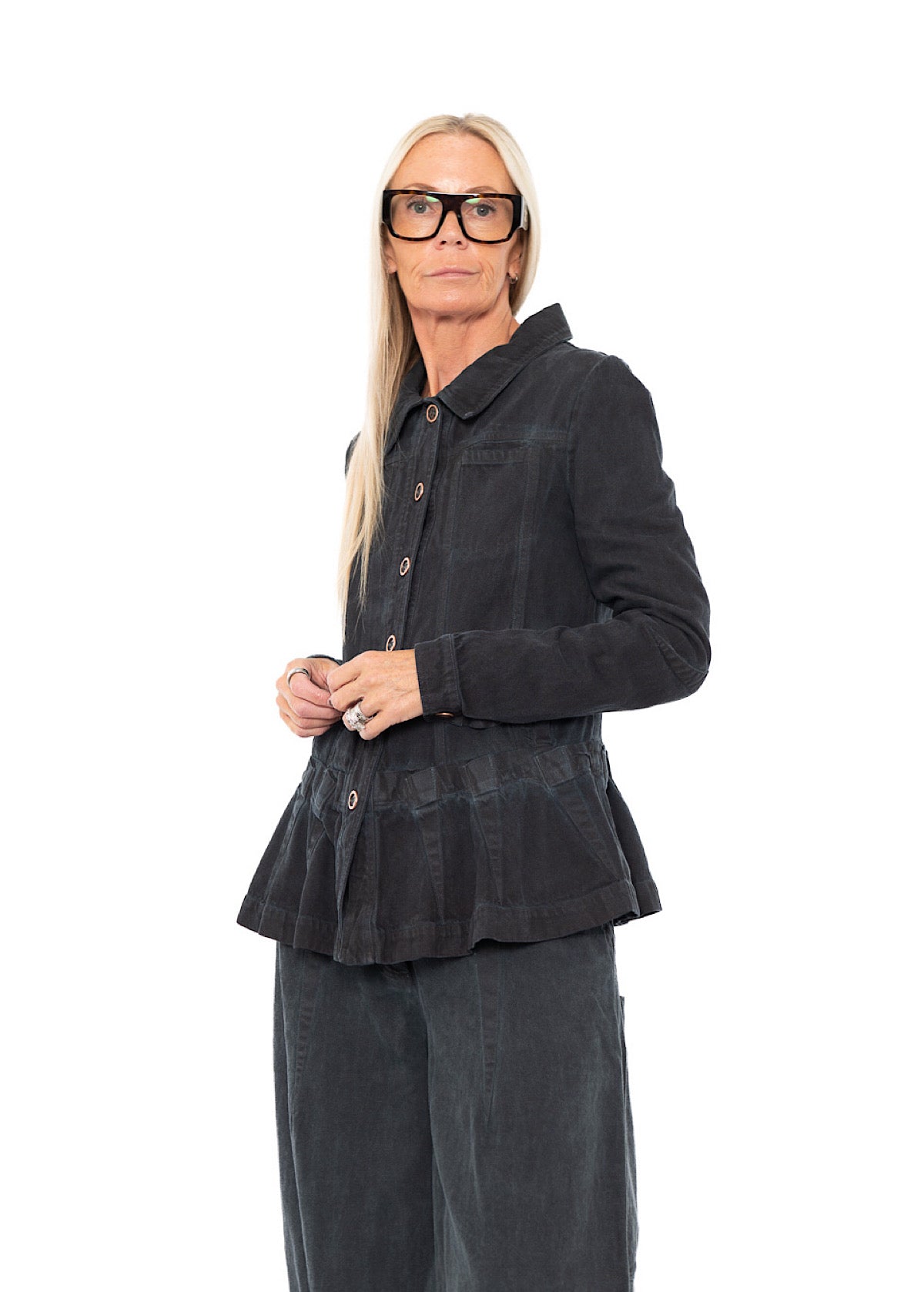 GARMENT-DYED DENIM JACKET