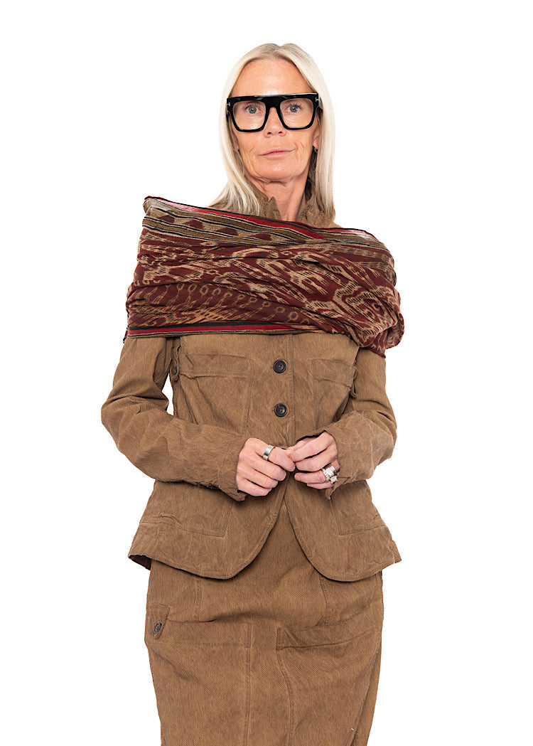 PRINTED MODAL-WOOL SCARF